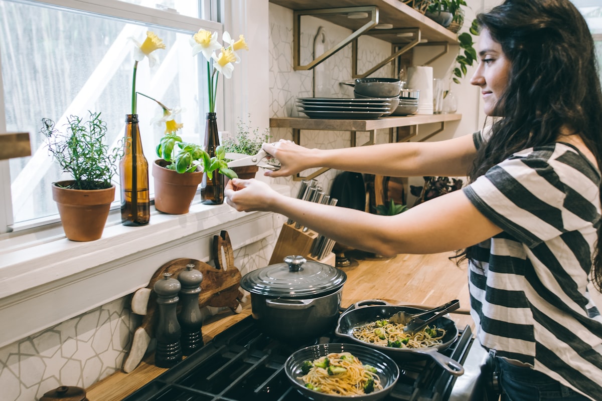 Fresh vegetables and budget-friendly ingredients at market